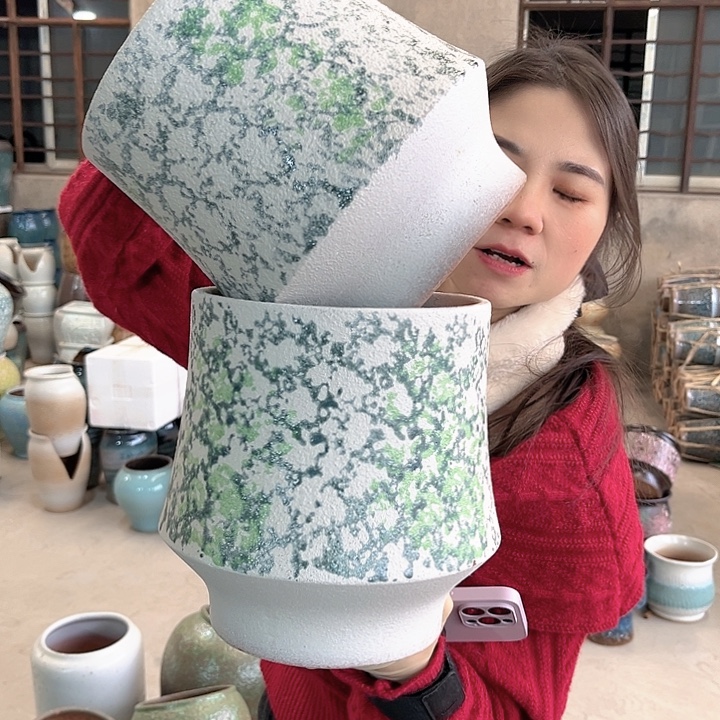 正品口18高21花盆……