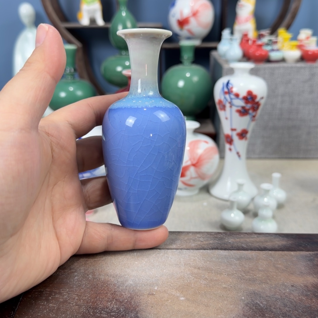 陶瓷手工小花器摆件