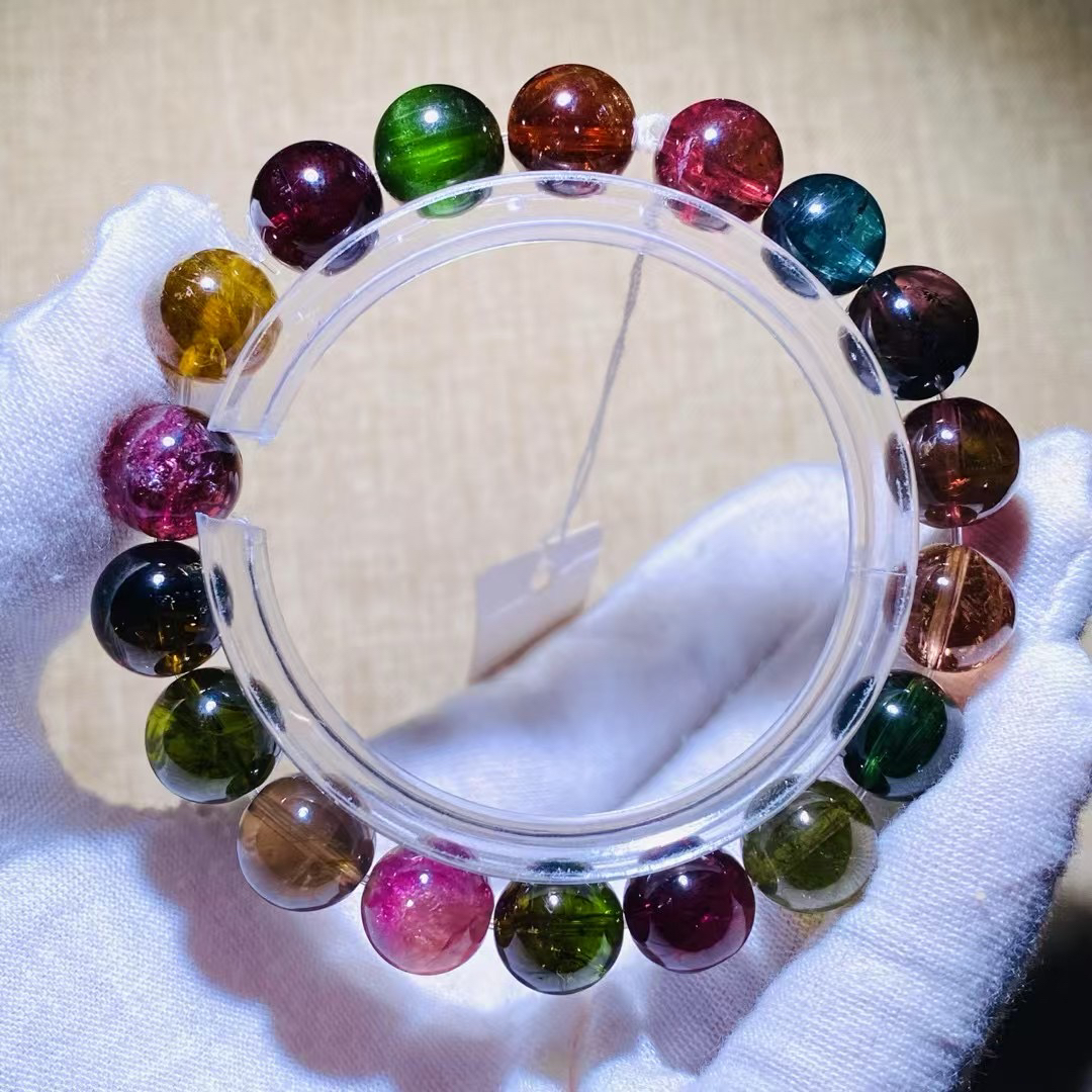 天然高货老矿料近玻璃体碧玺10毫米