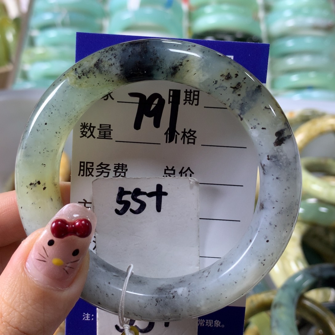 蛇纹石玉手镯未镶嵌791