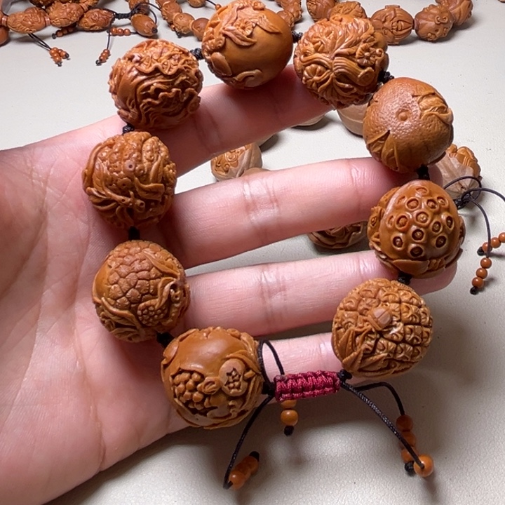 崩***豆橄榄核手串橄榄核