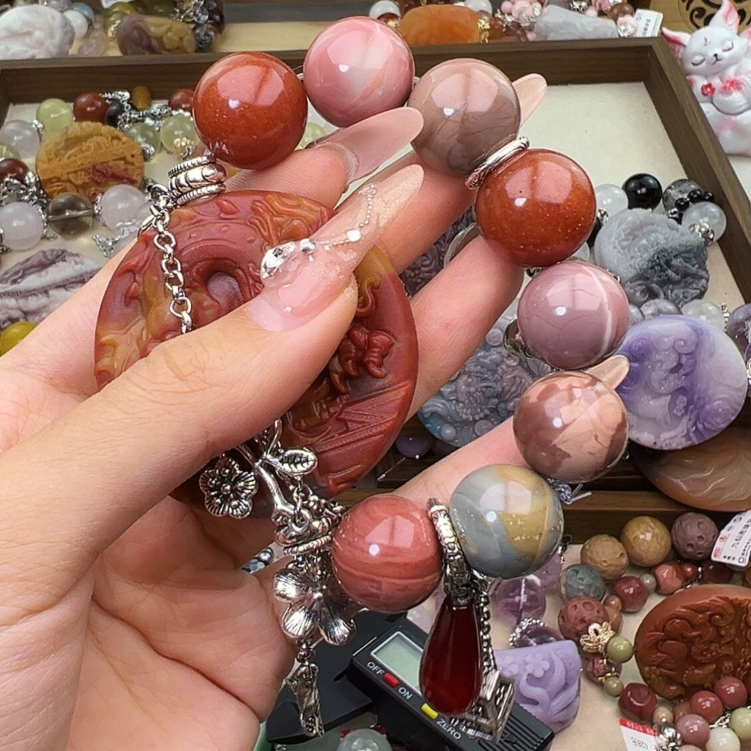 牛***冰水晶合金手串水晶