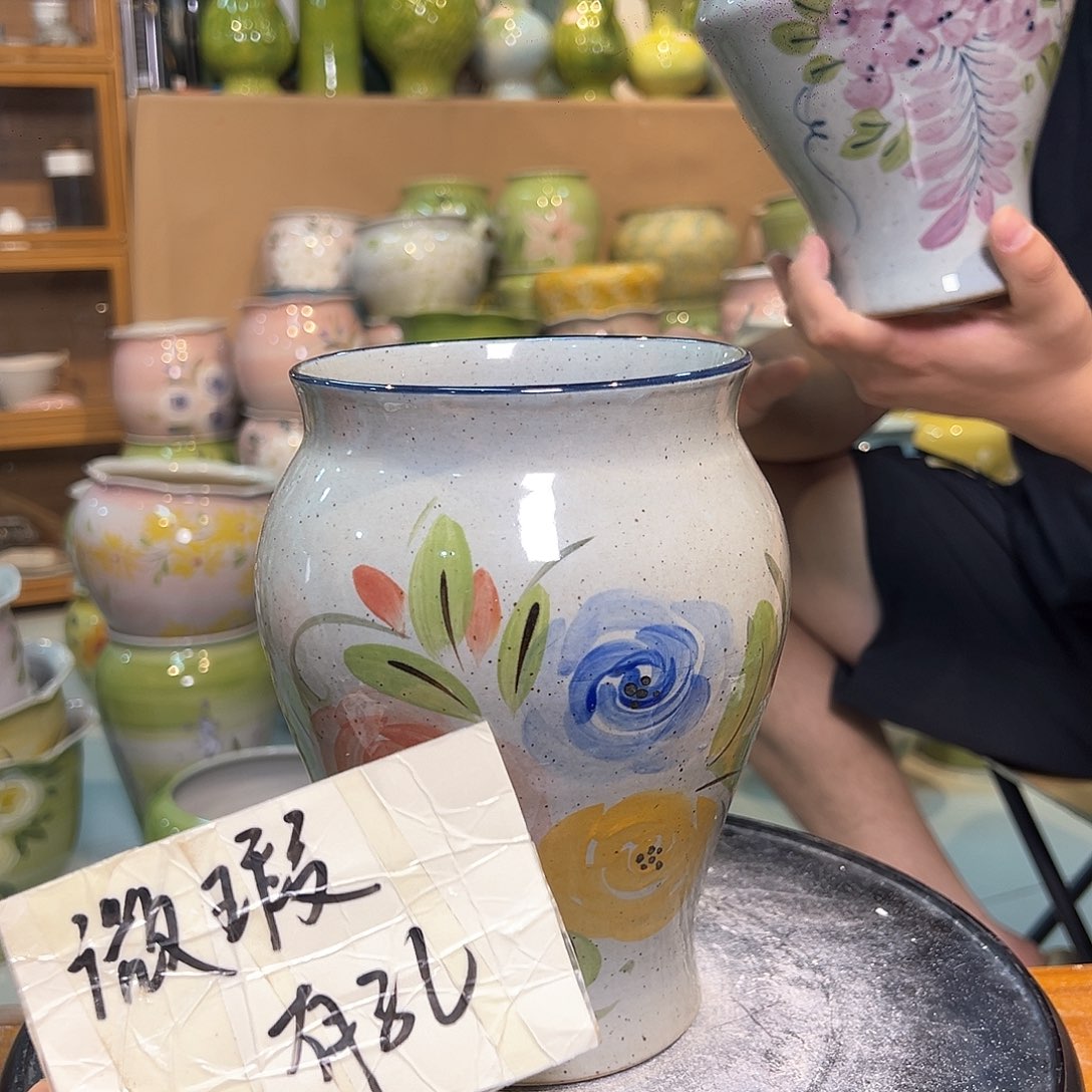 景德镇陶瓷花盆微瑕159