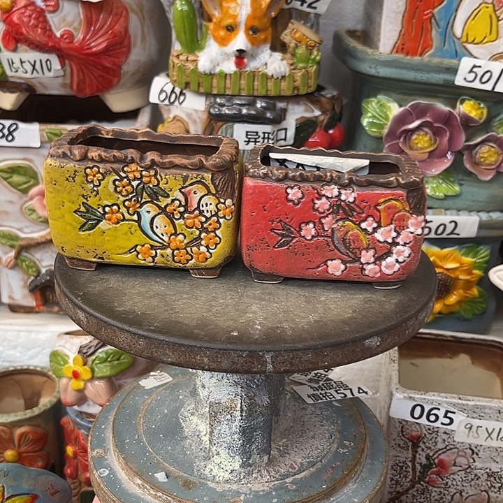 粗陶材质多肉花盆