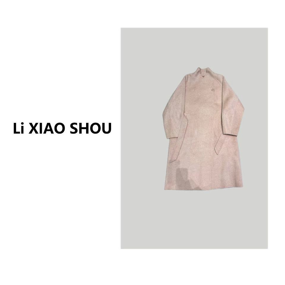 李小瘦大码女装【威尼斯周末】冬季气质宽松显瘦中长款双面呢女169