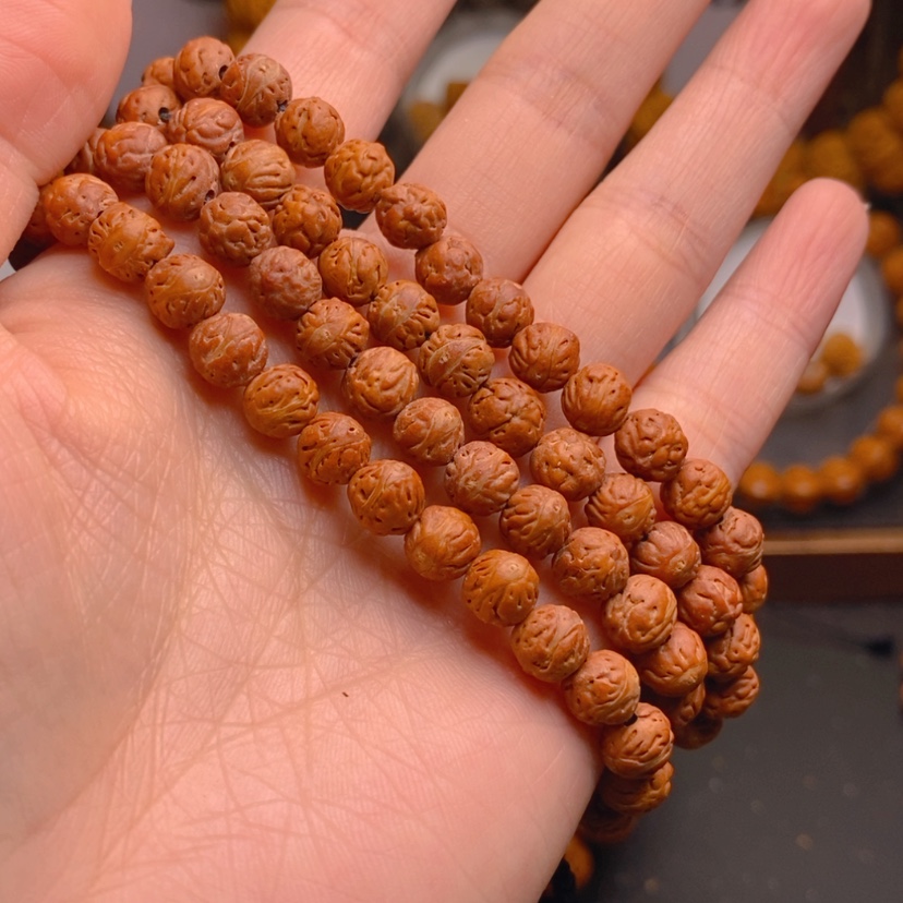 【闪购商品】桃核手串9****t龙文桃核