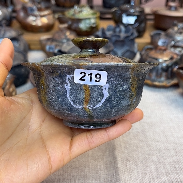 裸柴烧陶瓷手工茶器