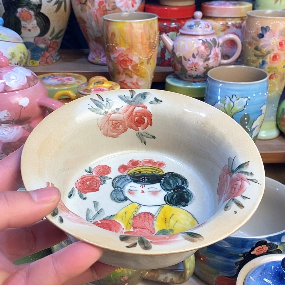 瓷片手绘陶赶紧来看看吧