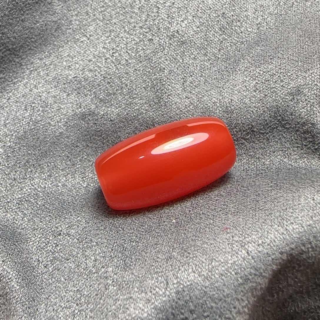 南红玛瑙桶珠11.8-21.8银S925镶嵌