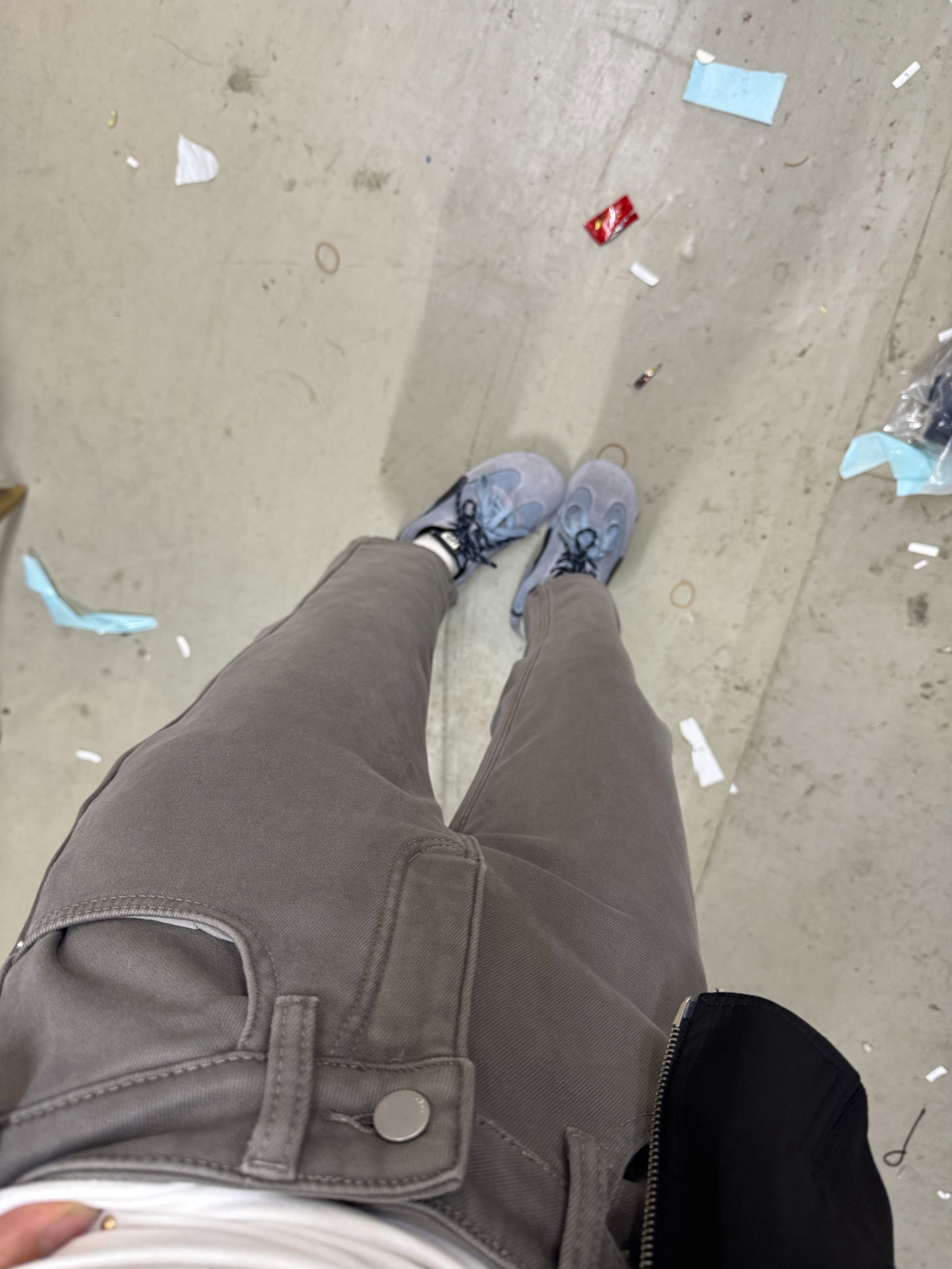 YOYO自制加绒加厚冬款密密绒时尚百搭烟管裤