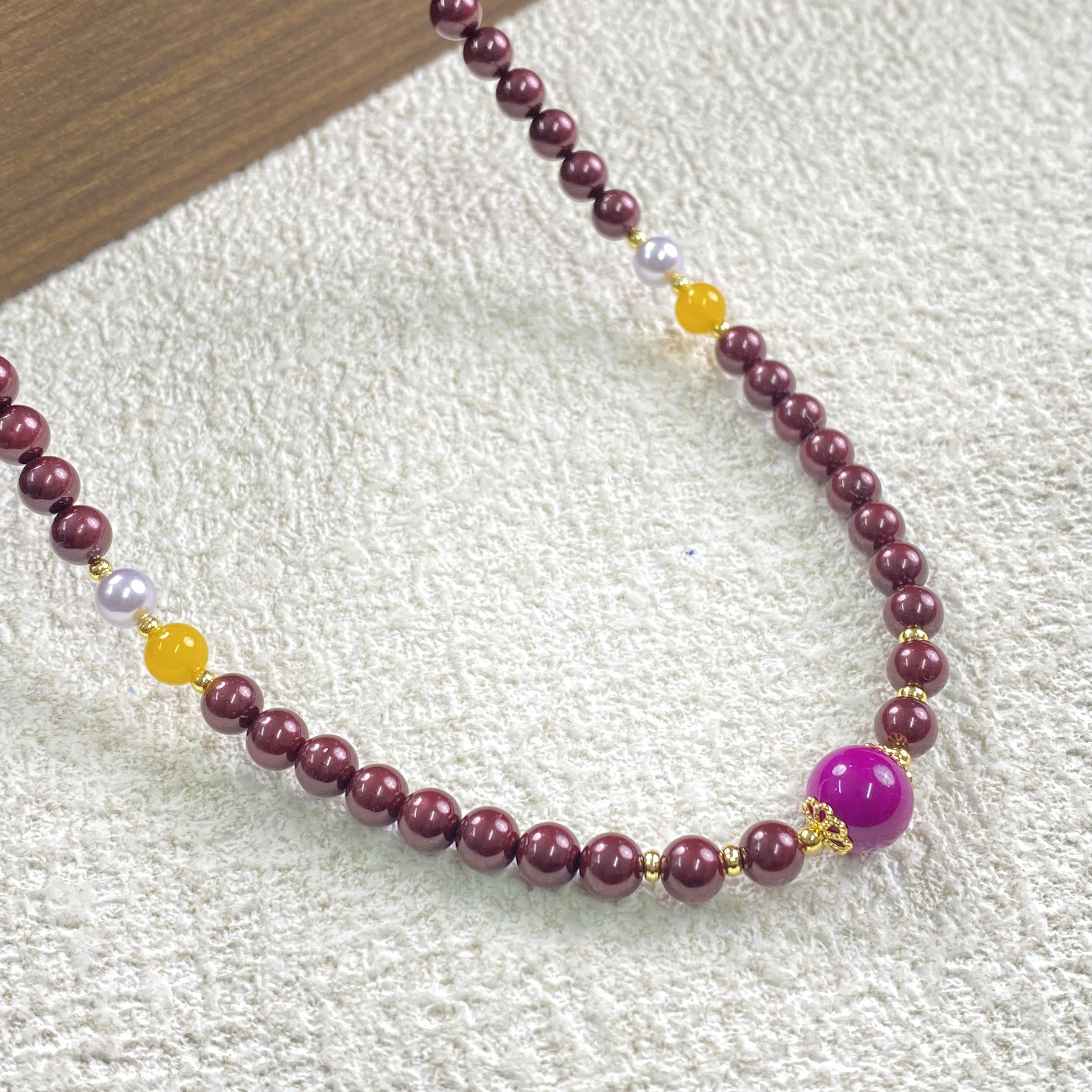 YHKINGS1680设计师款6m黄玛瑙项链简约多样性发其一不带礼盒