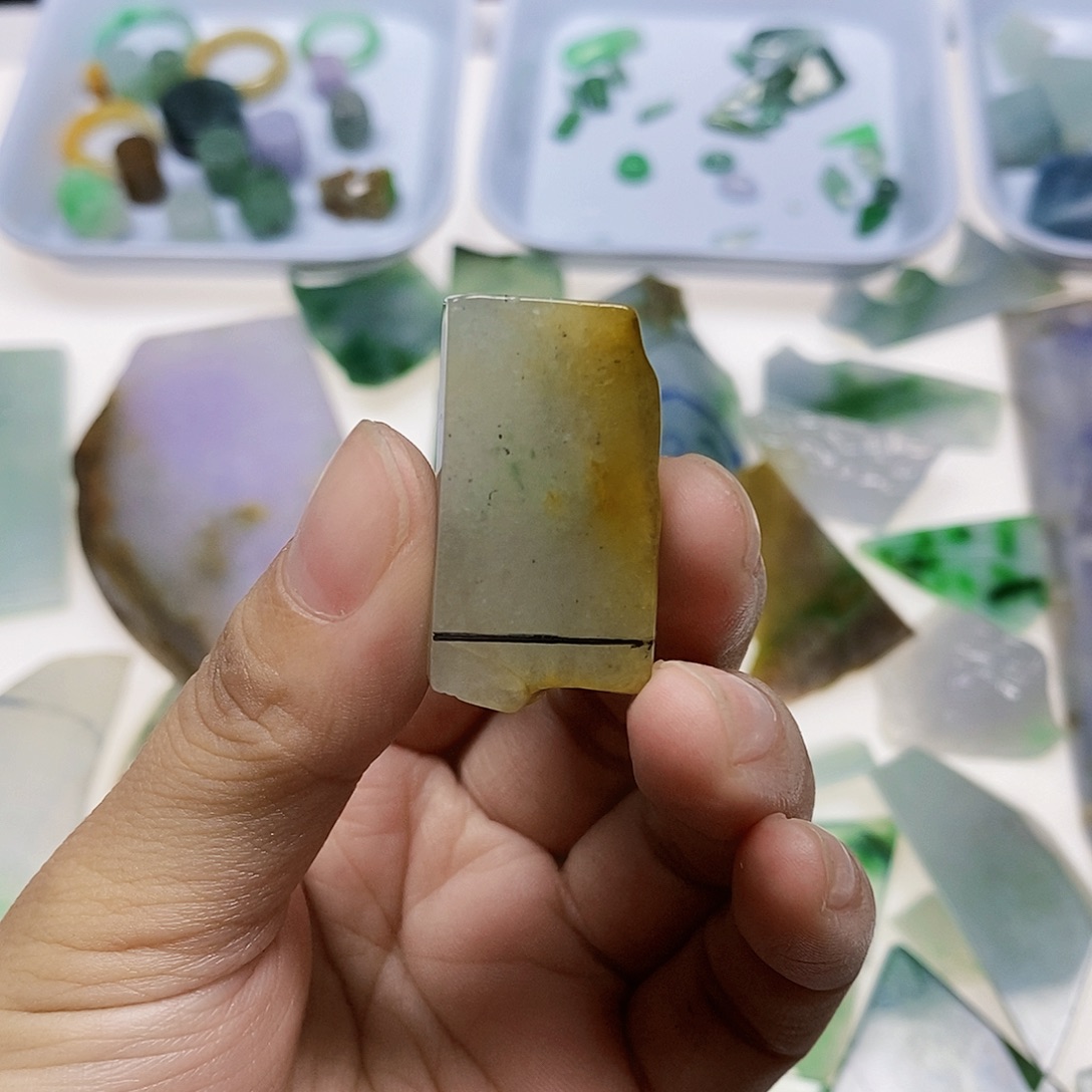 天***圆定制翡翠未镶嵌包工料回纹无事牌尽大做