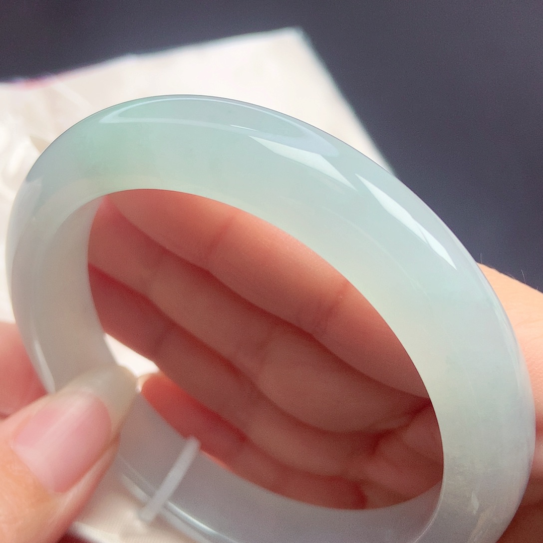 翡翠未镶嵌手镯59.4圈口