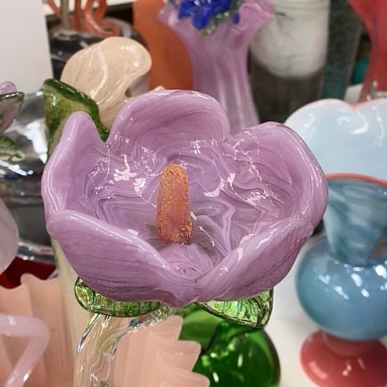 琉璃花瓶高45厘米