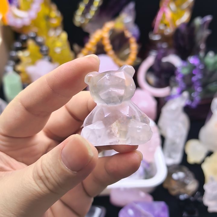 摆件水晶未镶嵌水晶摆件微瑕