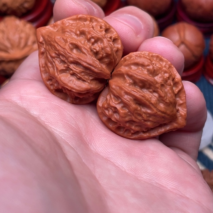 把件文玩核桃红桃A