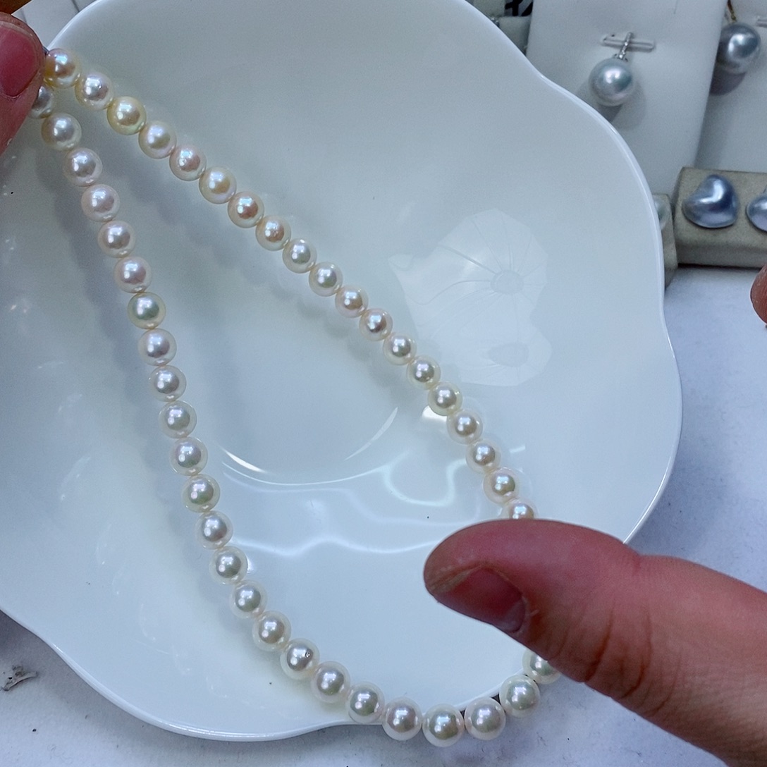 海水珍珠颈饰银S925镶嵌