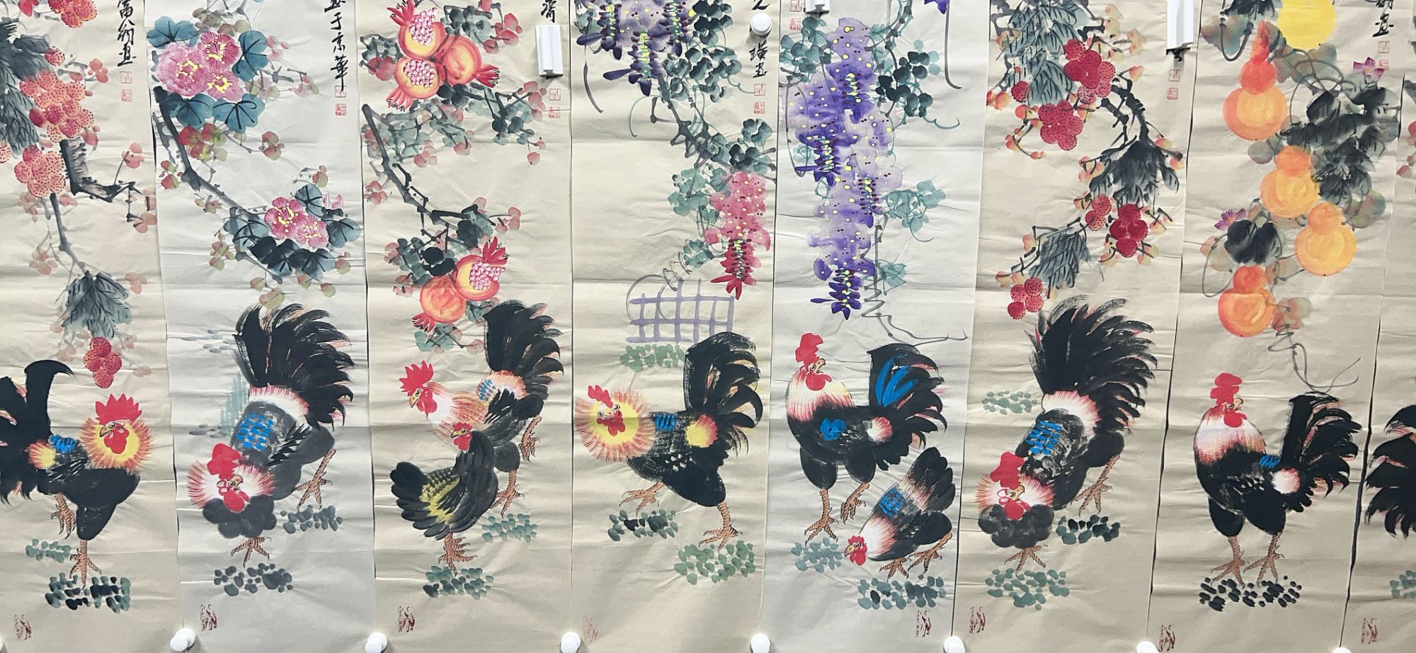 【树新】精品十二条屏装饰画通用链接