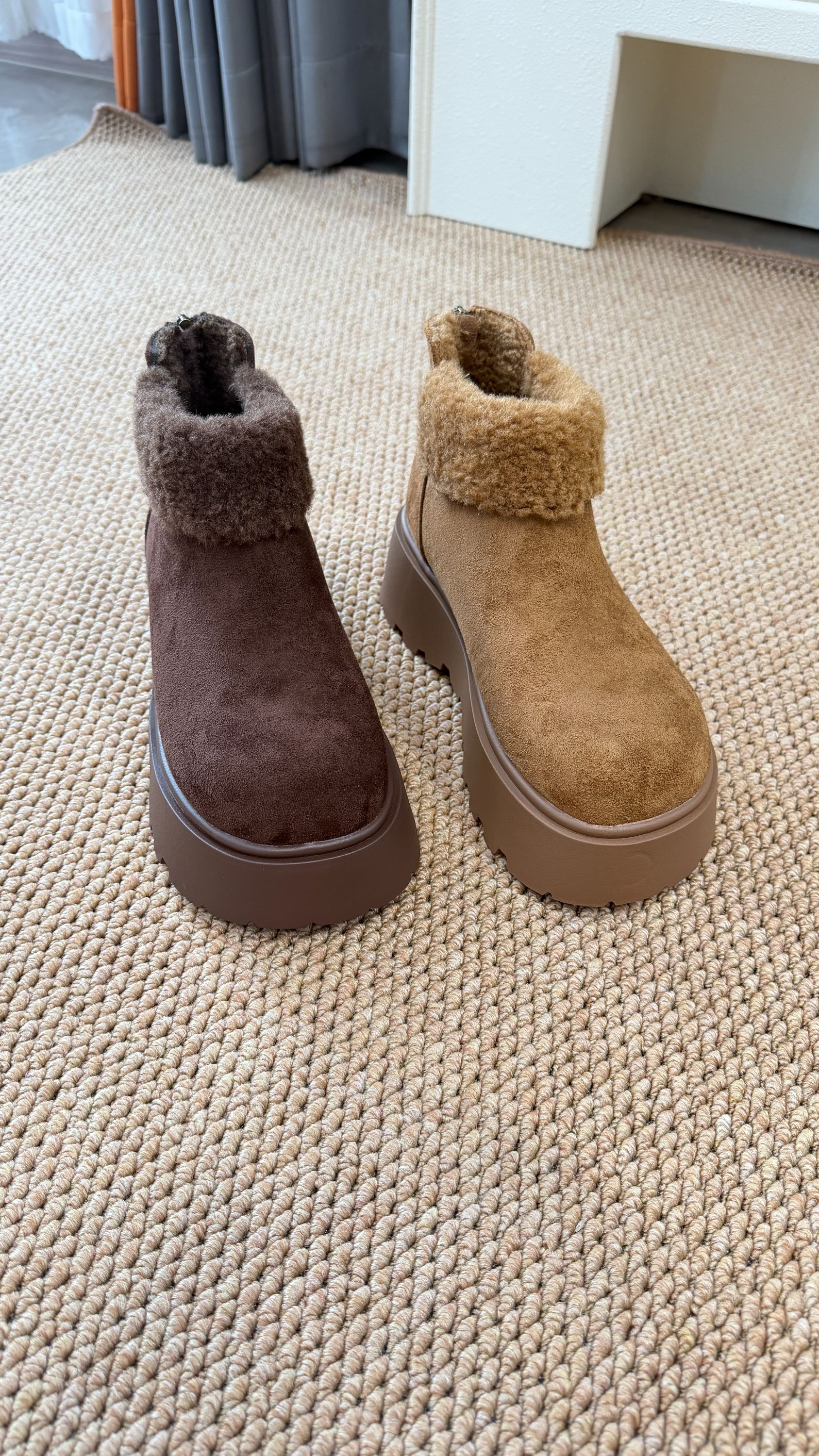 2025冬季加绒保暖厚底显瘦增高博肯鞋鞋底超软超舒服037