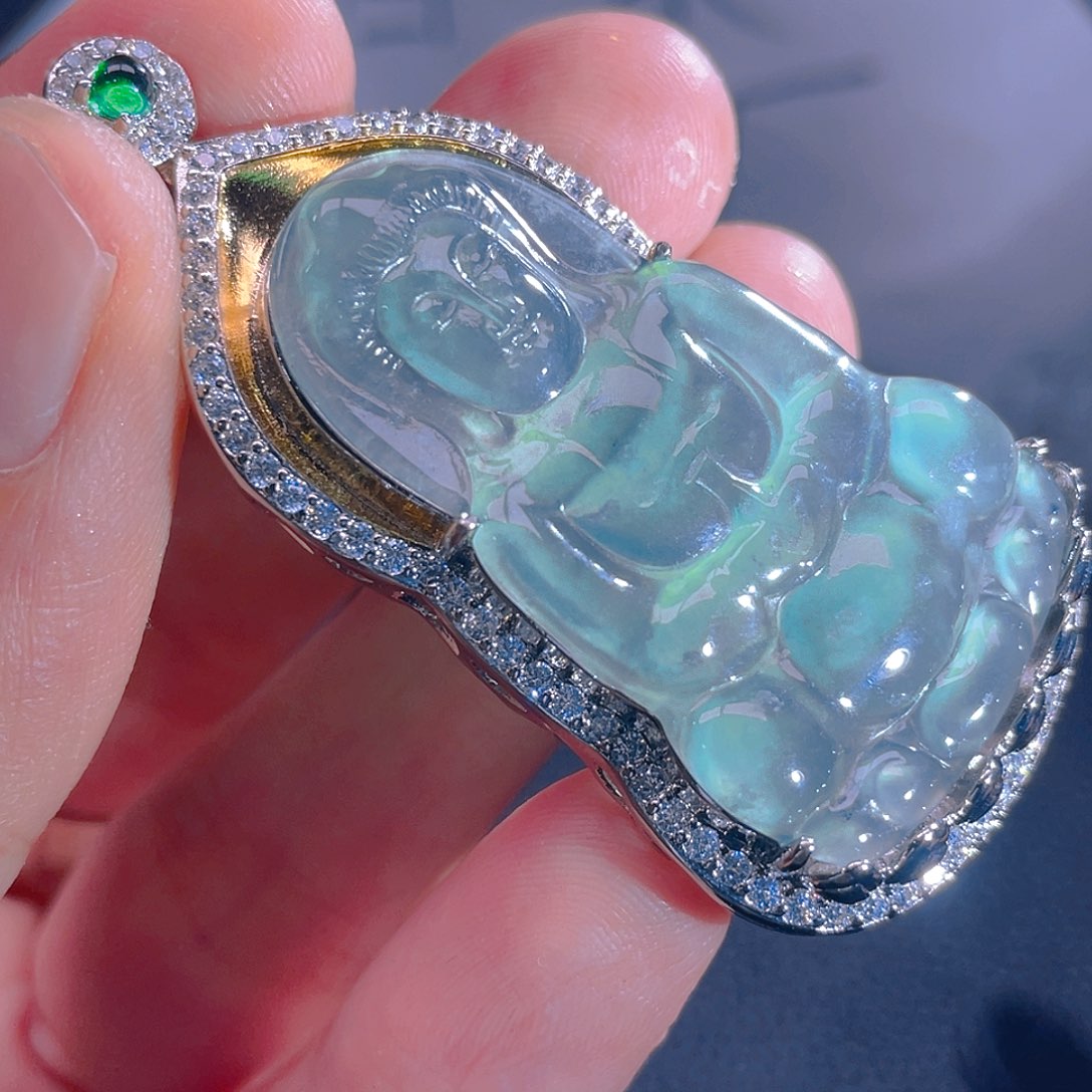 翡翠未镶嵌吊坠(不含链)