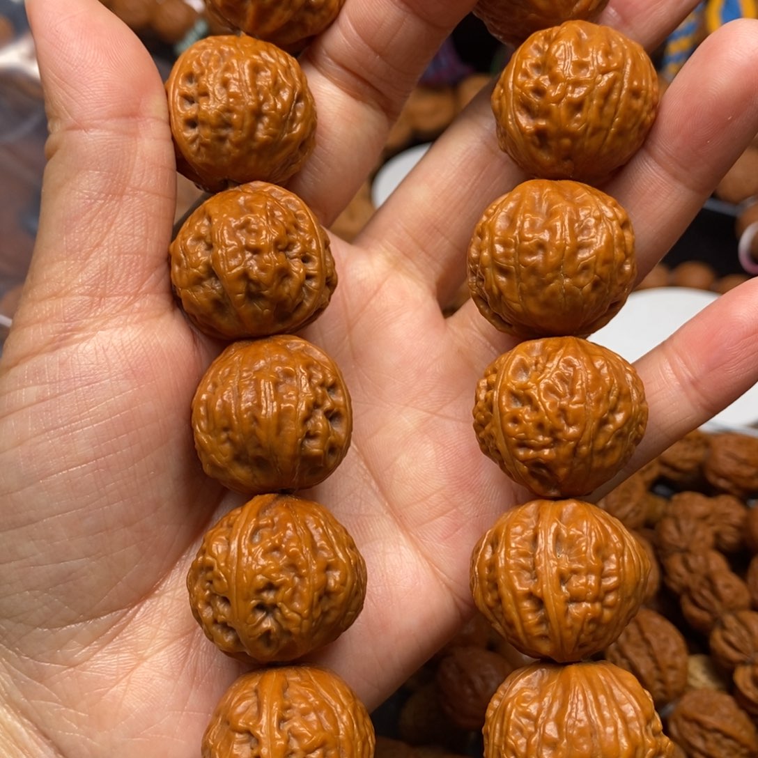 桃核手串麒麟板栗