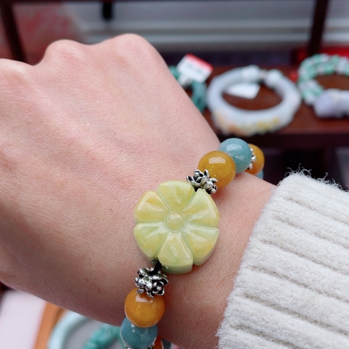 翡翠未镶嵌手链手串