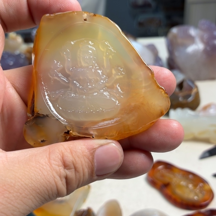 玛瑙/玉髓未镶嵌吊坠(不含链)