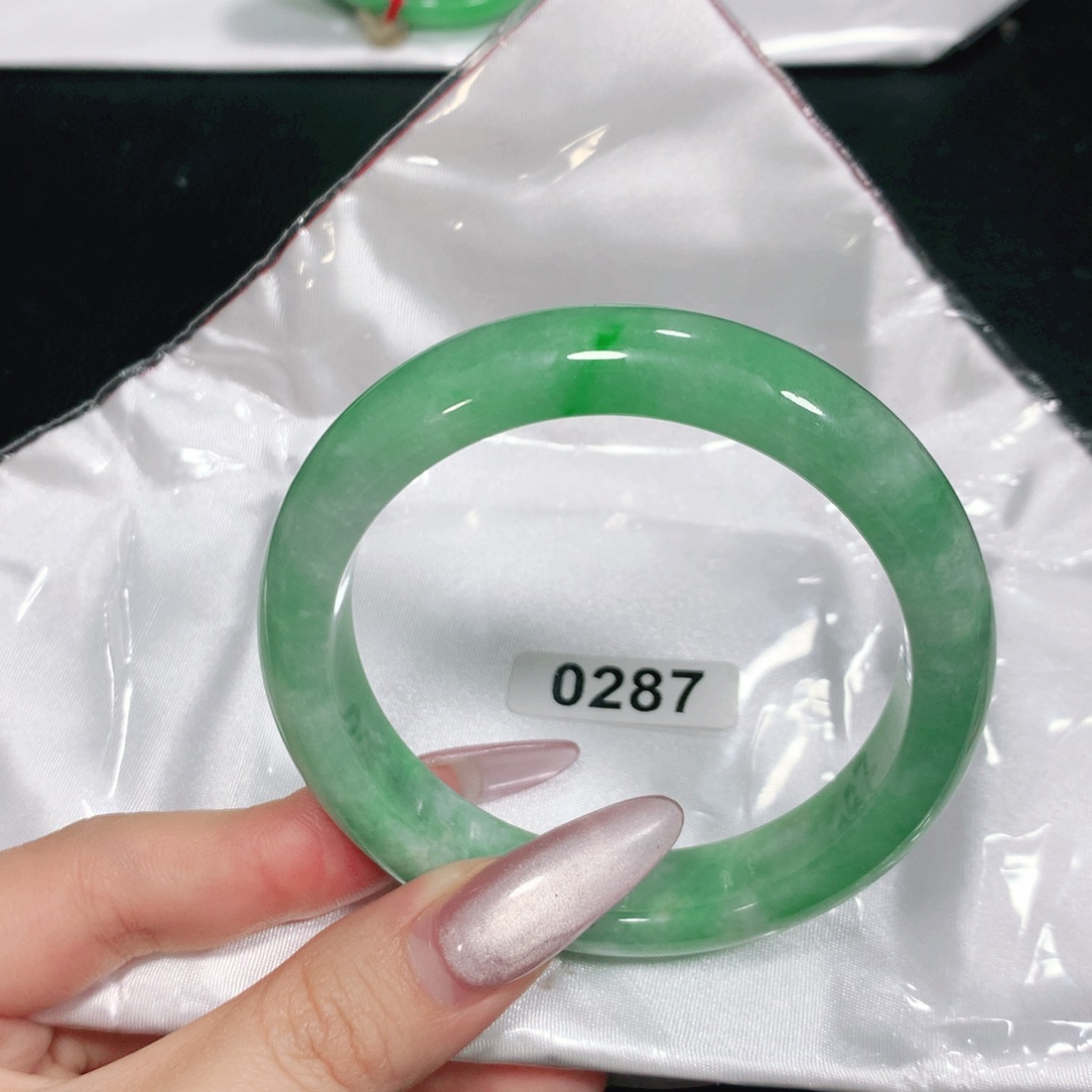 翡翠未镶嵌手镯0287-04