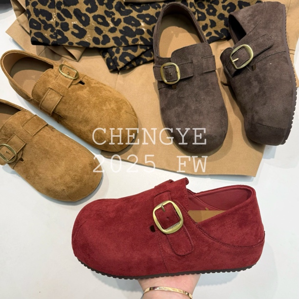 【CHENGYE】内增高5cm-卡皮巴拉勃肯鞋2025新款系带舒适百搭懒人鞋
