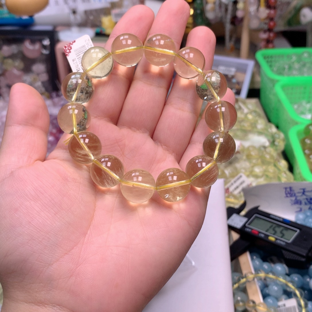 黄晶手链未镶嵌黄水晶15