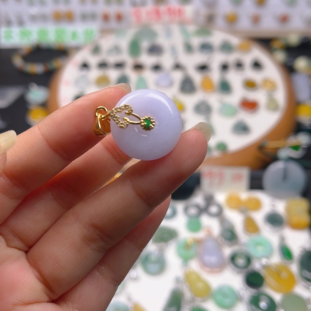 【闪购商品】翡翠颈饰未镶嵌小***了吊坠