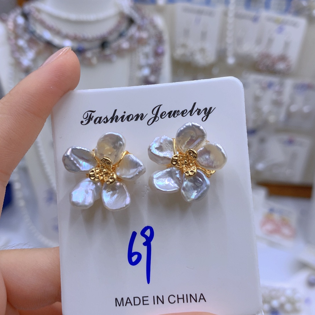 淡水珍珠颈饰银S925镶嵌