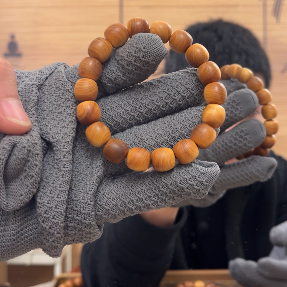 柏木（崖柏）手串/手链12老形红黑油药香板根料福利款