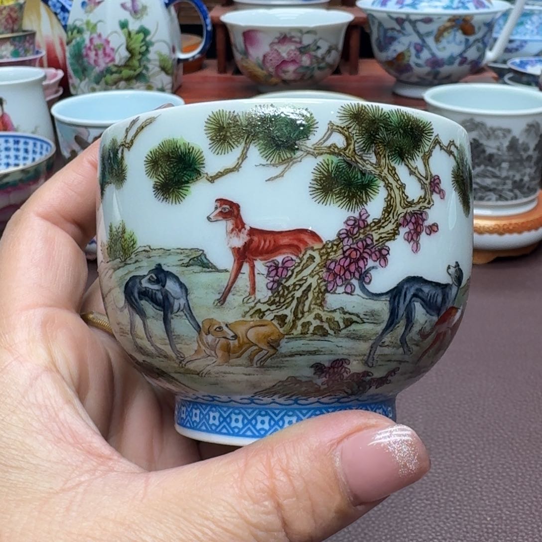 瓷片景德镇仿古手工制作精品展示