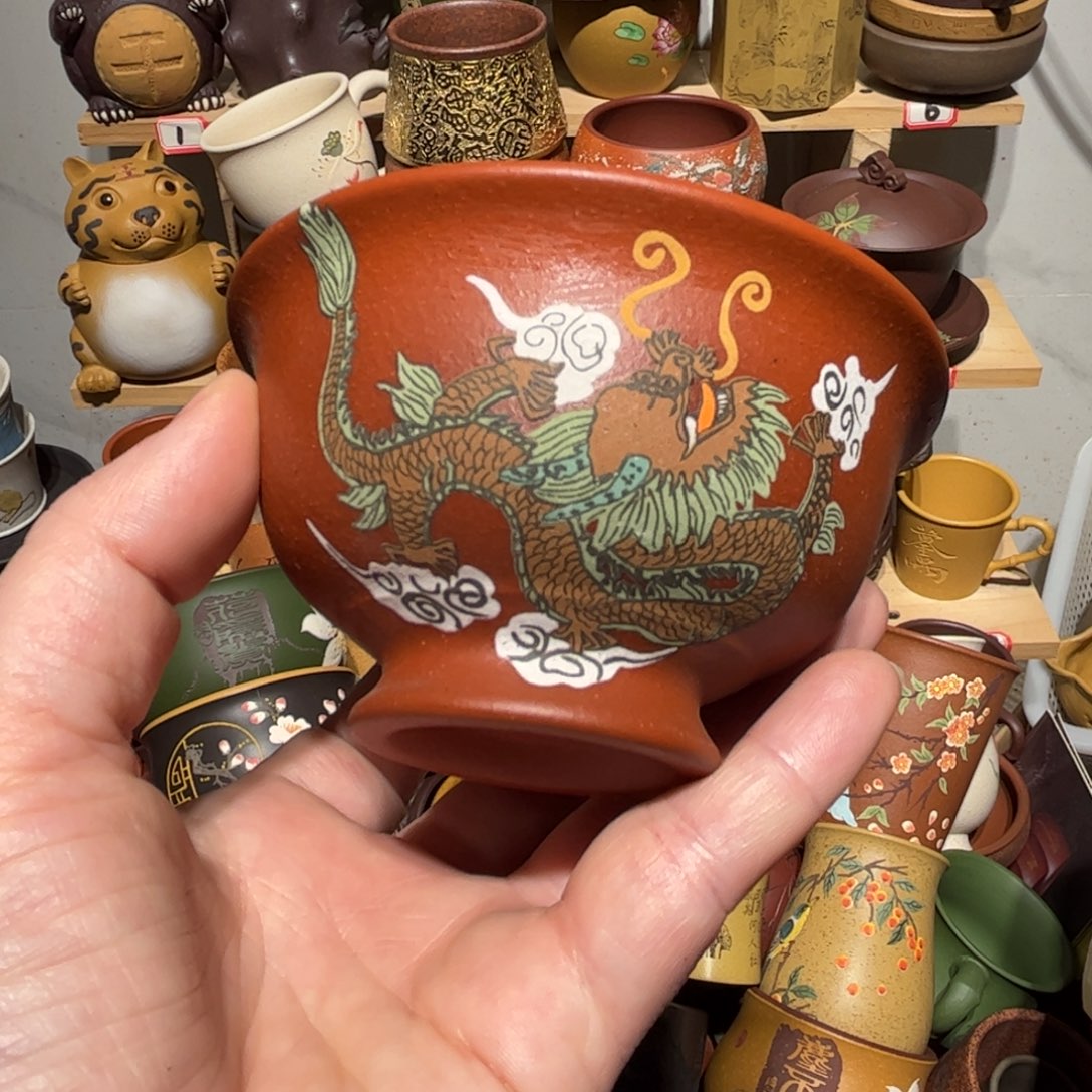 紫砂茶杯宜兴紫砂主人杯