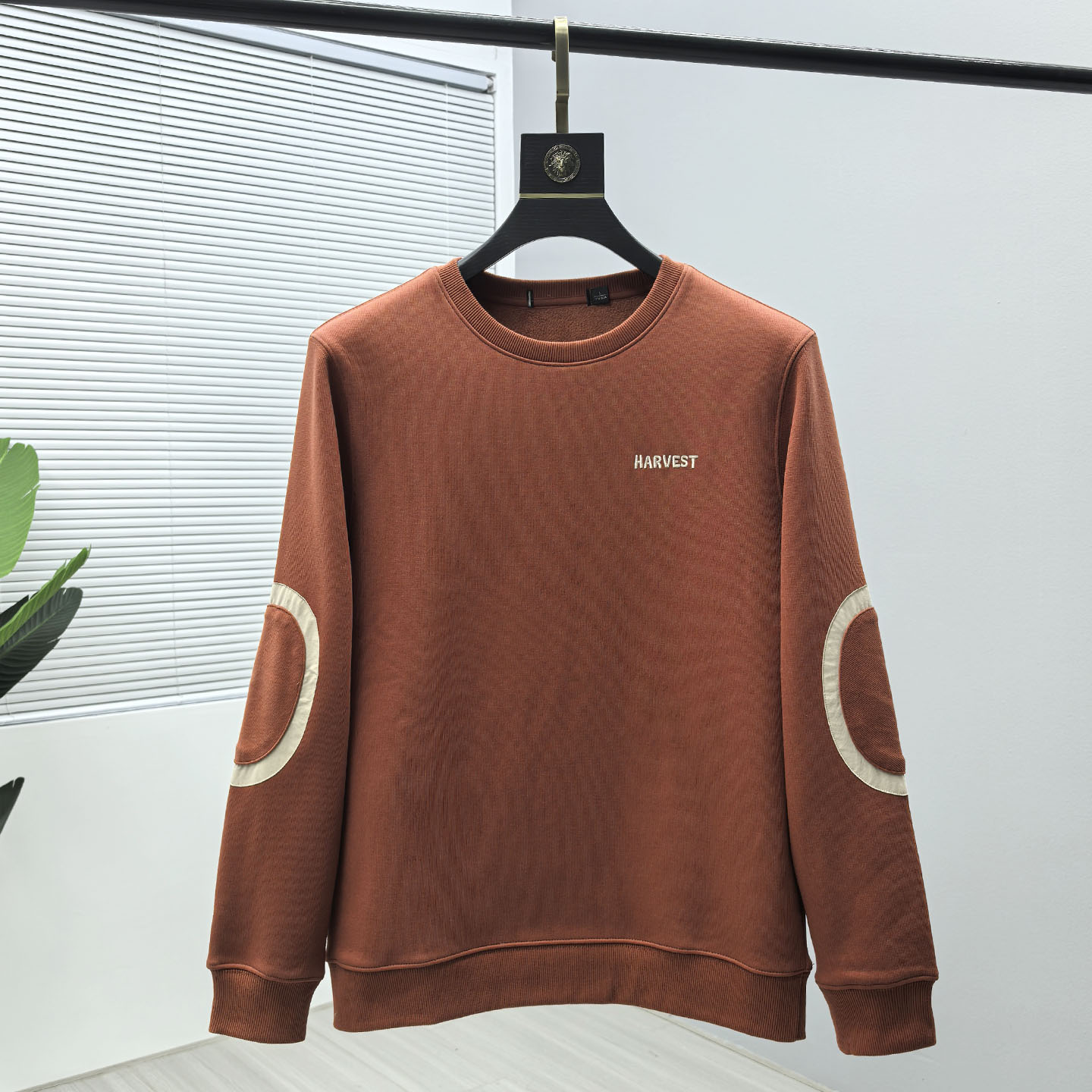 H剪标余单加绒加厚2025年秋冬蓄热保暖亲肤男士休闲套头卫衣打底