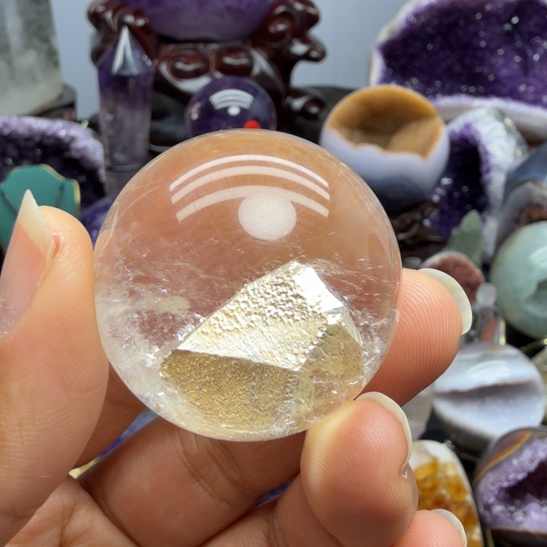 摆件水晶未镶嵌晶中晶