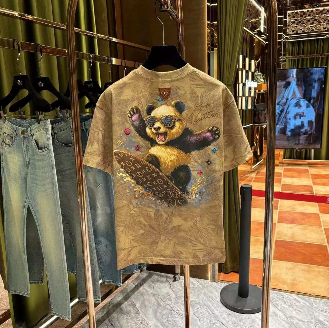 BA#【鑫鑫专属-100%纯棉短袖】老钱风重工至尊刺绣工艺短袖25328