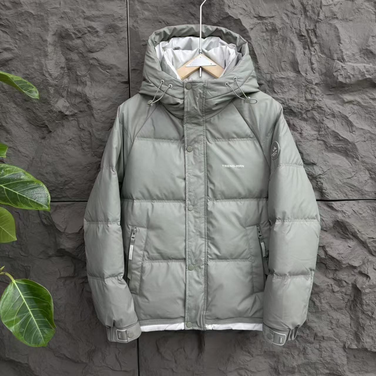 冬季新款连帽免洗加厚保暖外套#8017（非标）