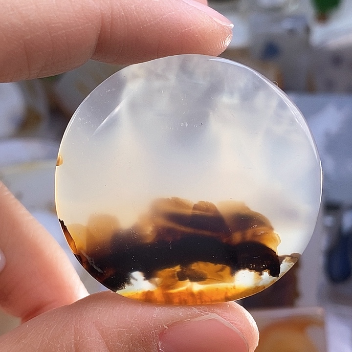 玛瑙/玉髓颈饰足银镀金镶嵌