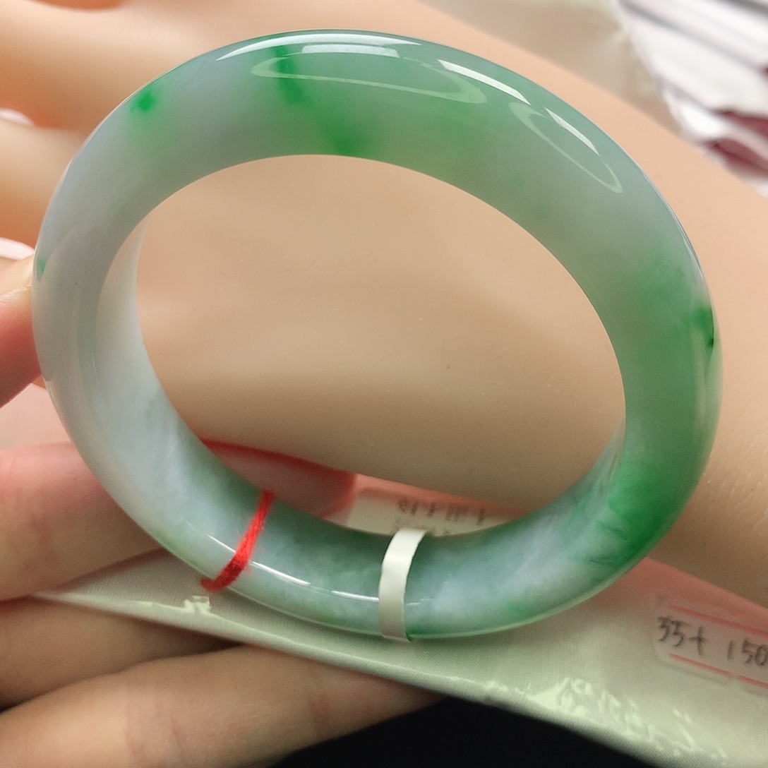 翡翠未镶嵌手镯缅甸55.5