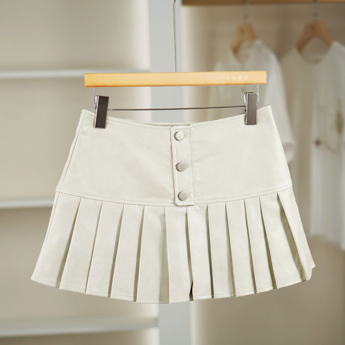 麦迪尚品【文M】51105202 简约百褶皮短裙夏季女装专柜正品