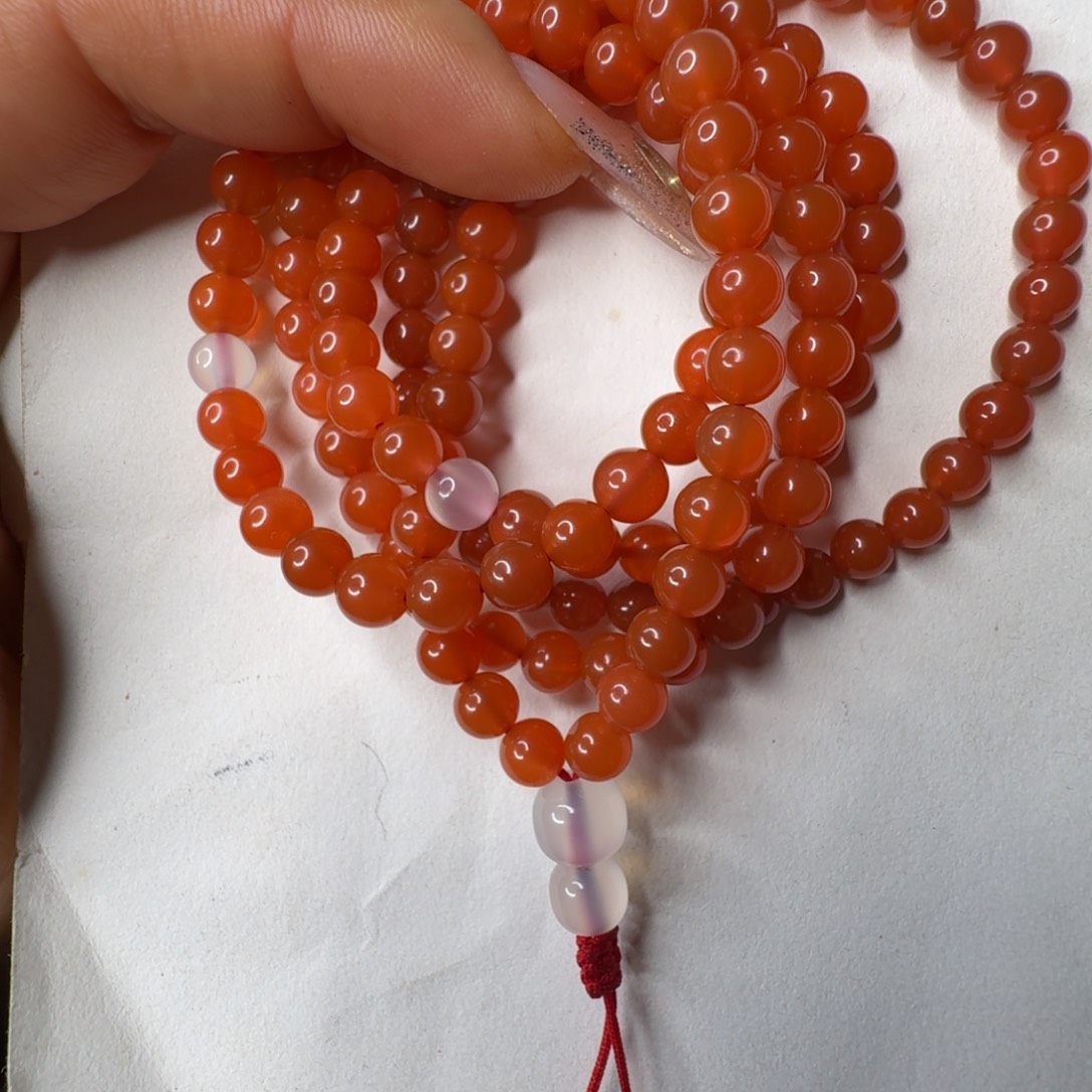 南红玛瑙未镶嵌手链