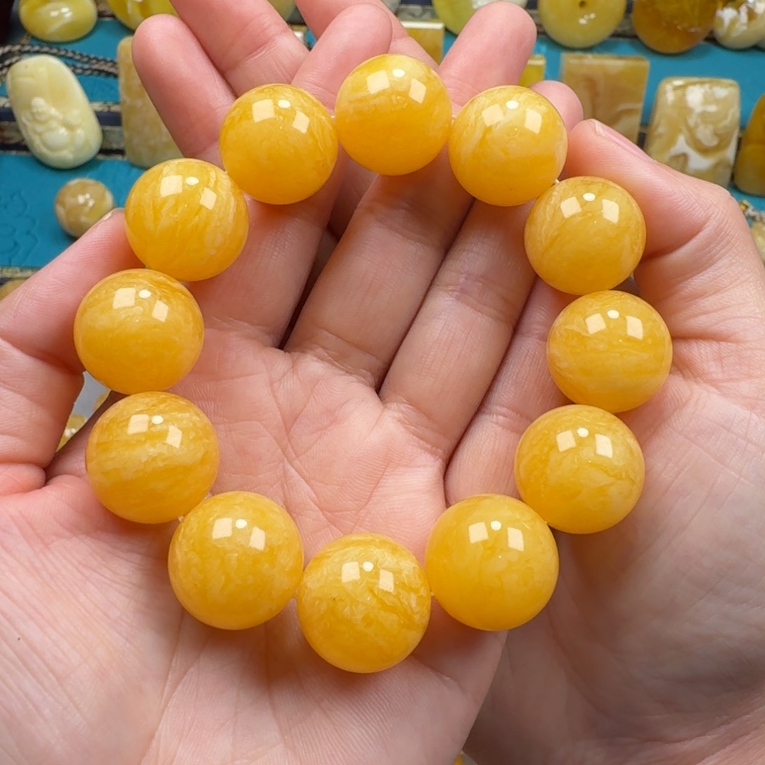 琥珀手链未镶嵌蜜蜡