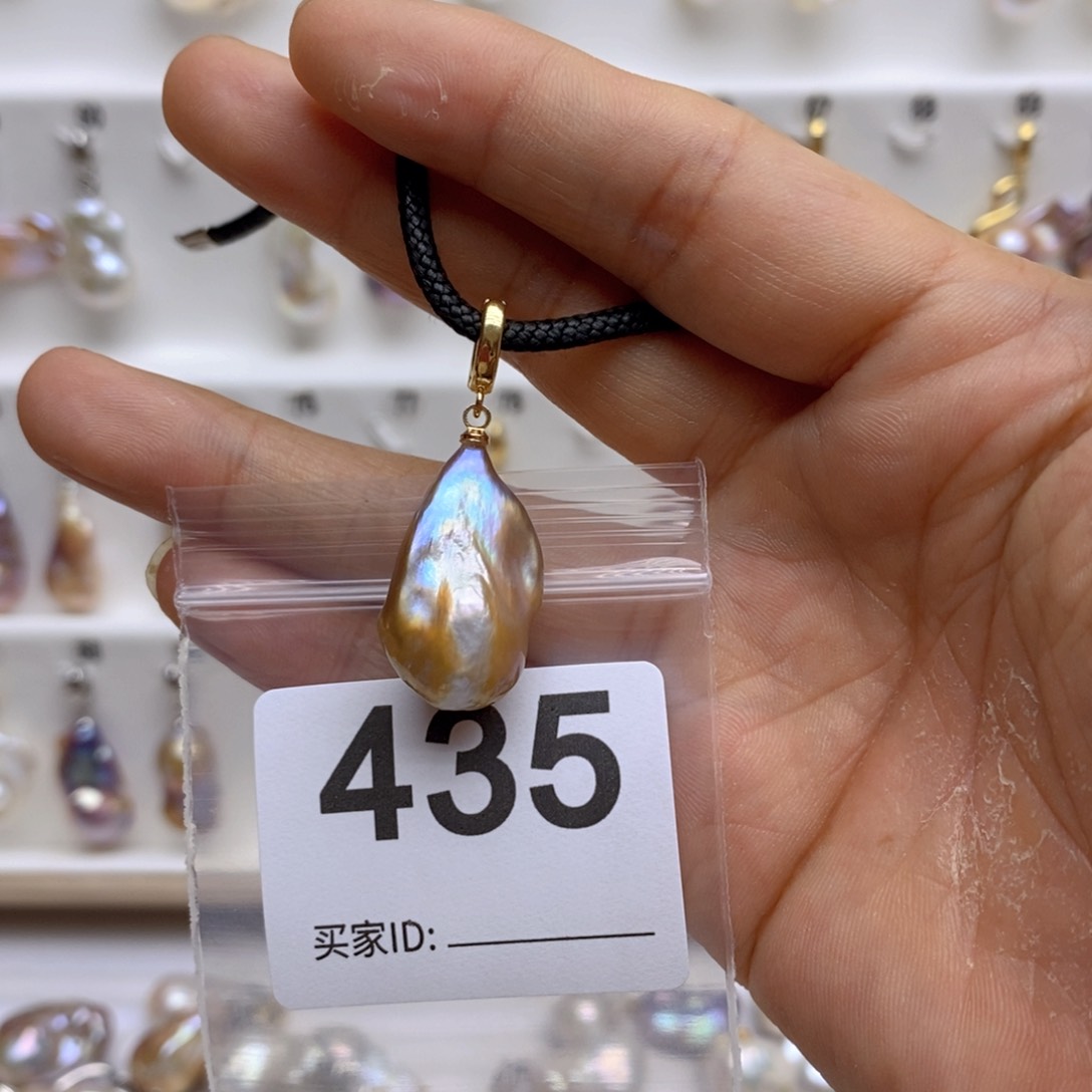淡水珍珠颈饰银S925镶嵌435