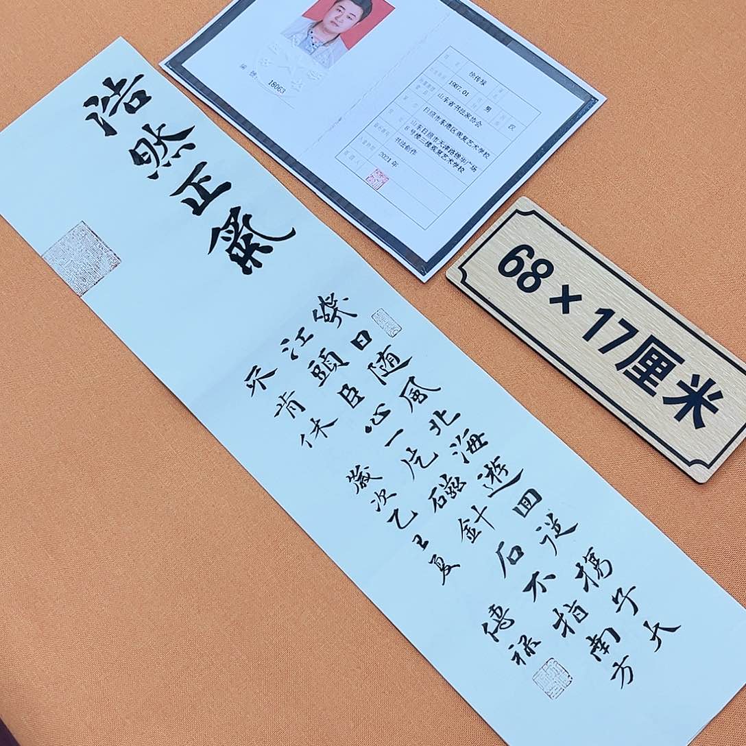 书法佑晟文化中书会员原创书法