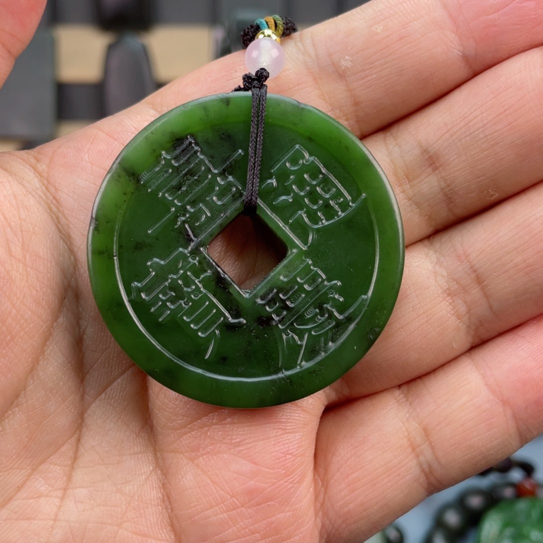 和田玉颈饰未镶嵌马**功1