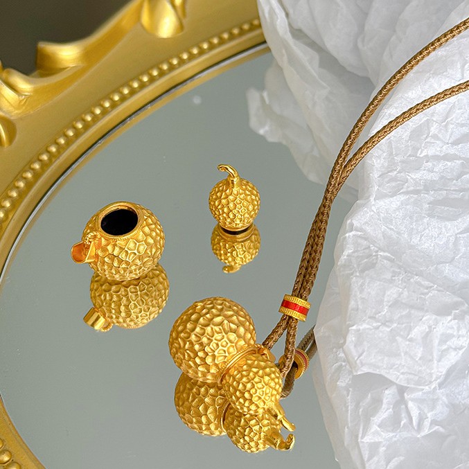 合金吊坠 古法实心优品定制送礼佳选项链葫芦