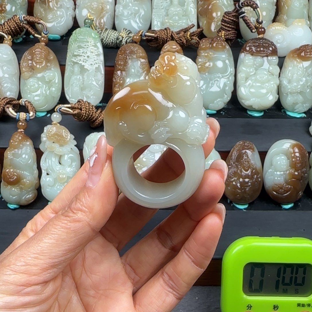 和田玉挂件未镶嵌樂****1