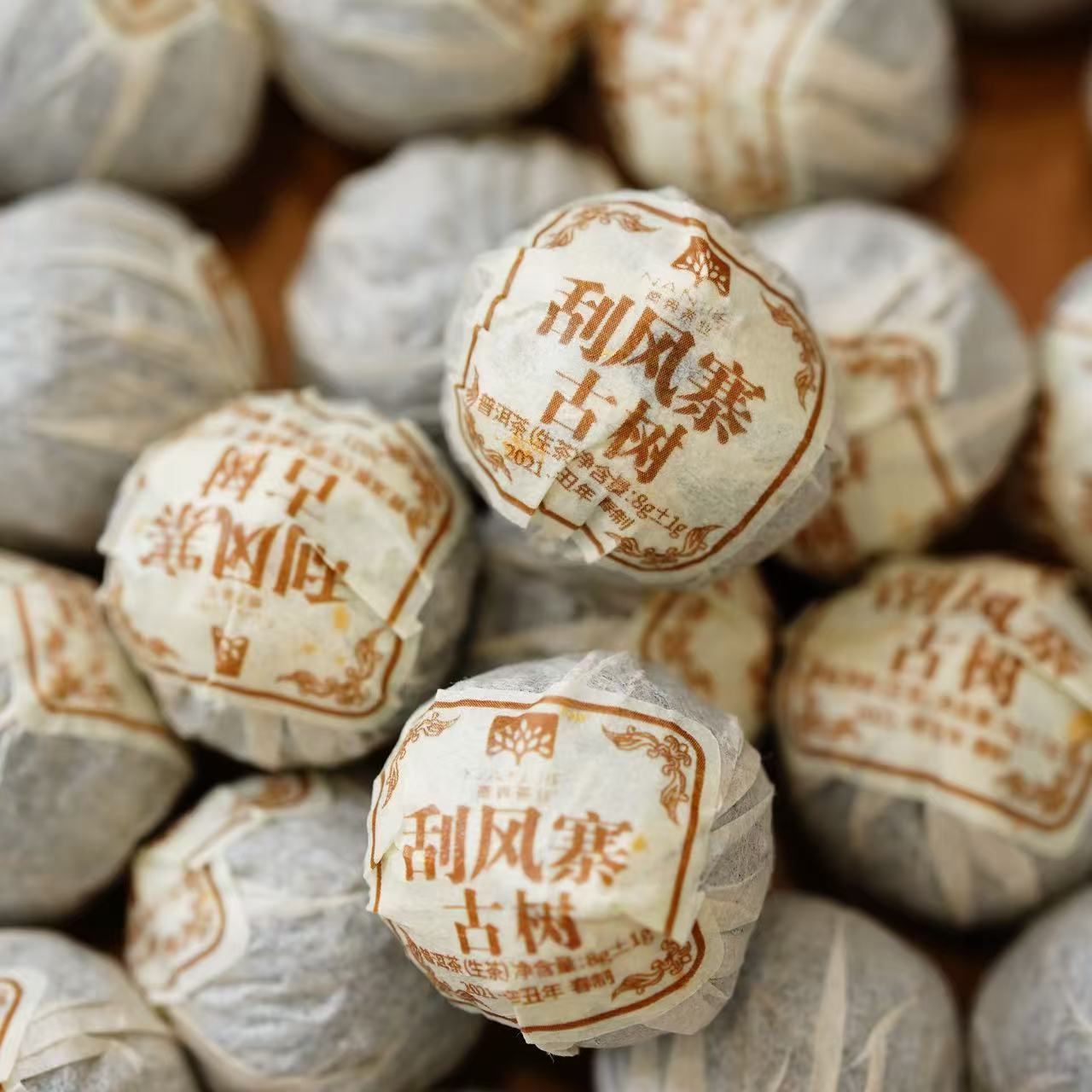 南界  2021年刮风寨古树龙珠  普洱生茶